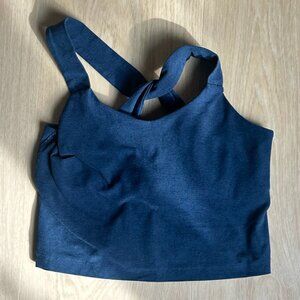 Beyond Yoga Spacedye Twist Through Cropped Tank - Navy Size Small